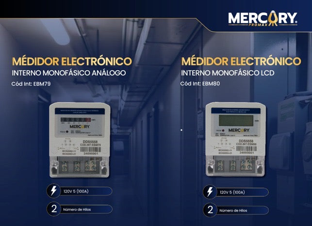 Contador de Luz Monofásico Cuenta Interna