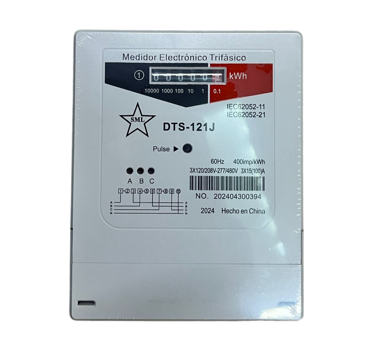 CONTADOR DE LUZ INTERNO TRIFASICO