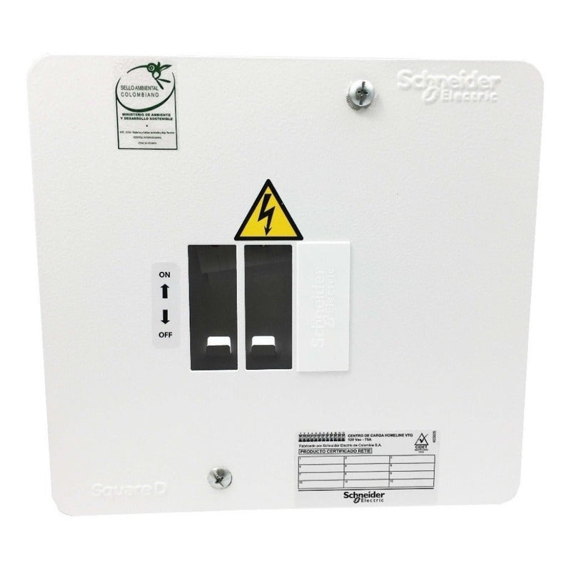 Tablero Caja Monofasica De 2 Circuitos