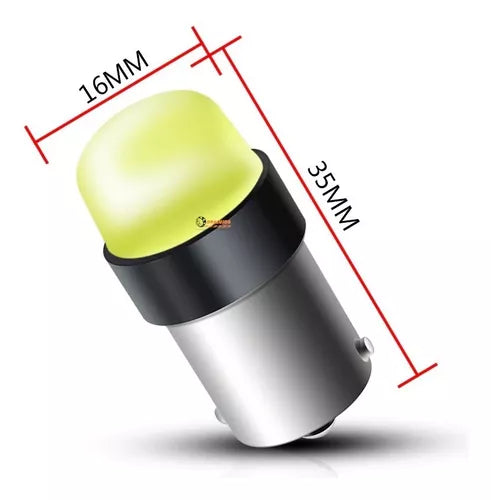 Bombillo stop siliconado para direccional tipo microled COB 12V de alta intensidad carro o moto