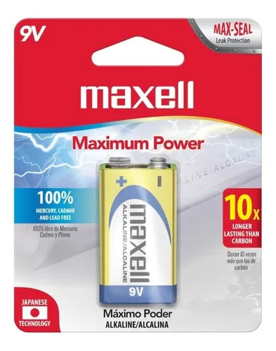 Pila Cuadrada 9V MAXELL
