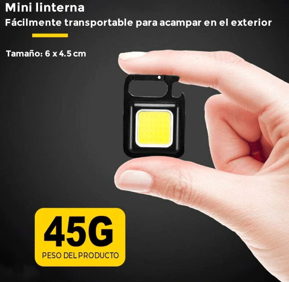 Mini linterna llavero