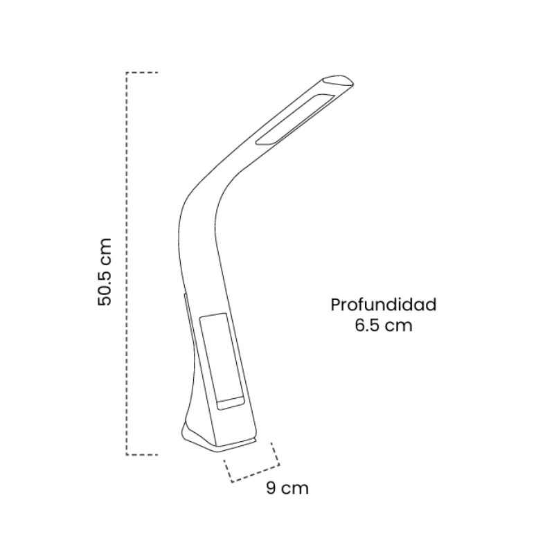 Lámpara de Escritorio Luxury 5W Negra