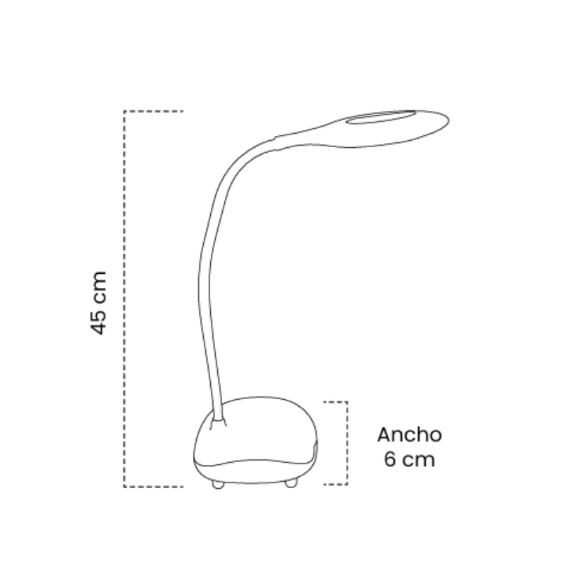 Lámpara LED de Mesa Recargable 4W
