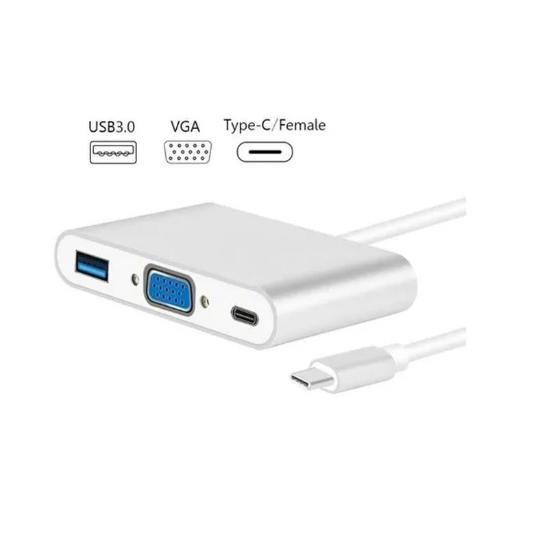 Convertidor de tipo C + VGA + USB