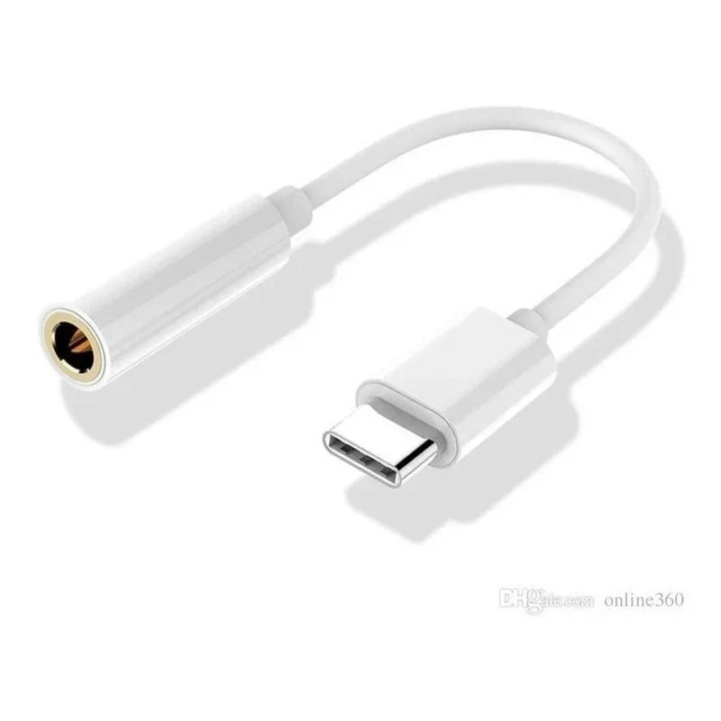 Cable Adaptador Convertidor Tipo C Auxiliar 3.5 Audifono