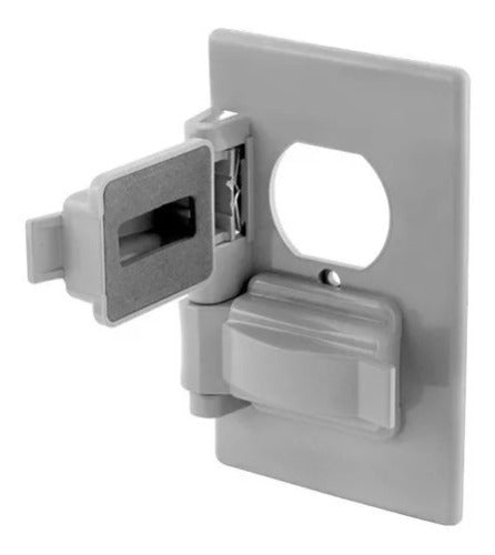 Tapa gris para intemperie