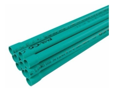 Tubo verde PVC x3mts