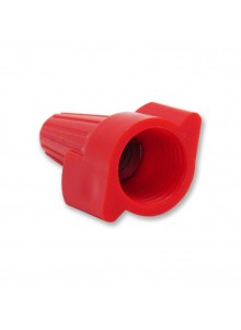 Conector plástico rojo x100