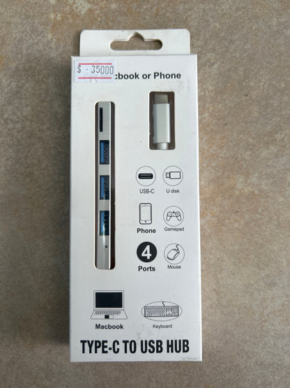 Convertidor Tipo C - USB HUB 3.0 - Micro SD