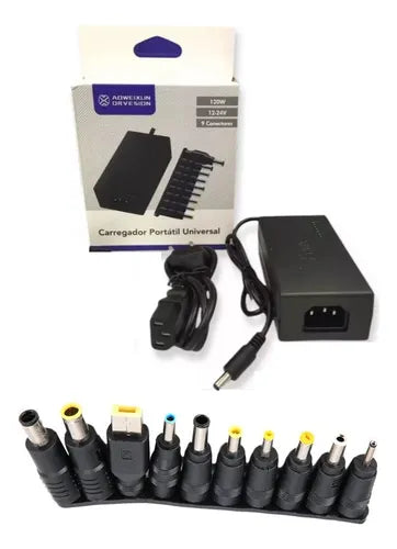 Cargador Universal Para Computador Portatil- 9 Puntas