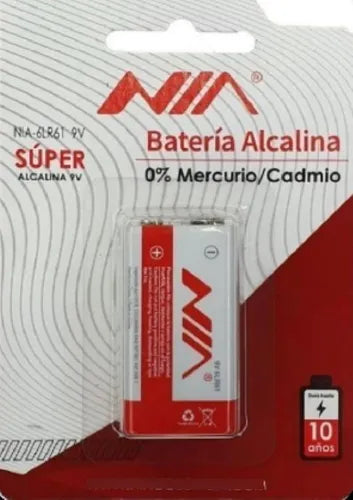 Pila Cuadrada 9V NIA