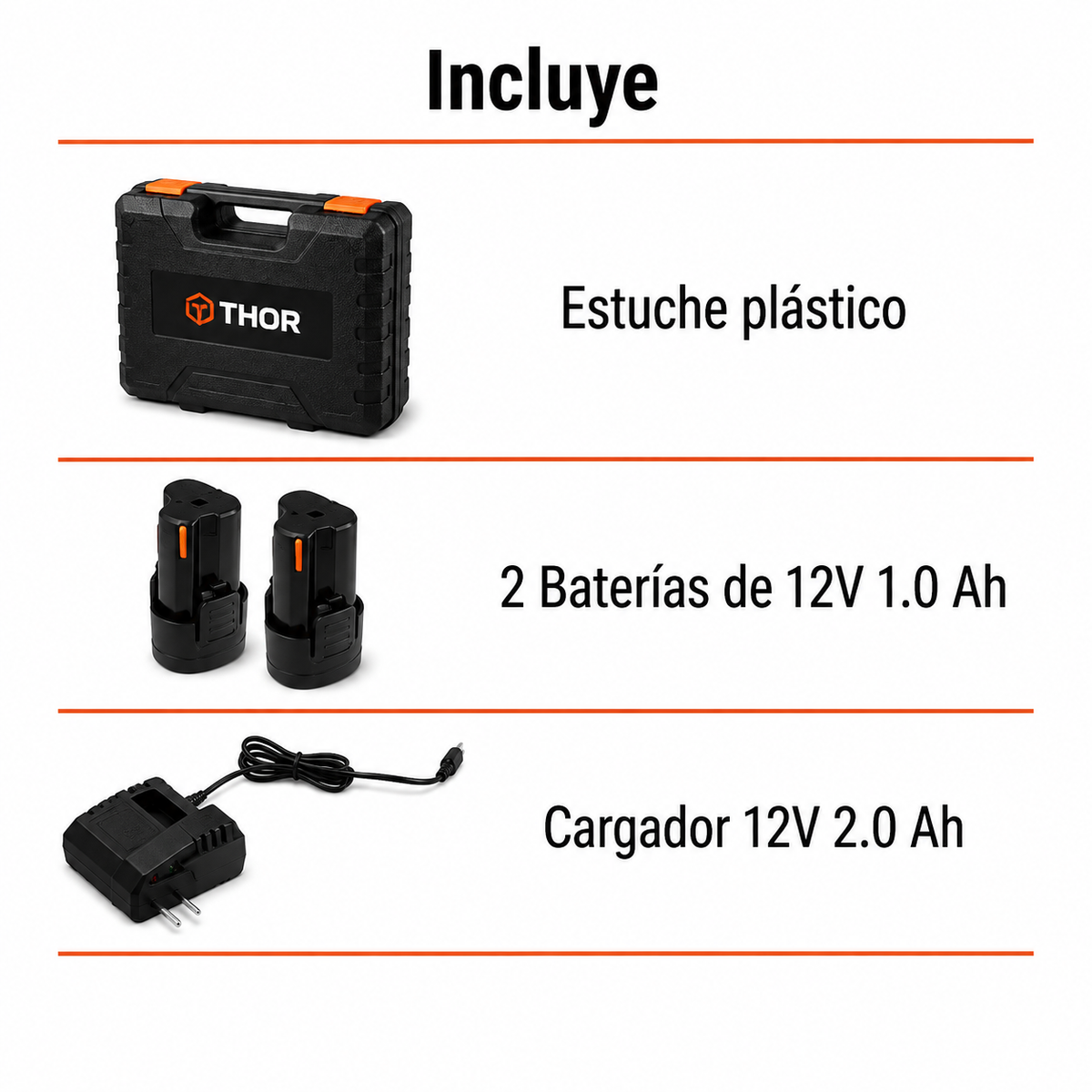 Taladro Atornillador Inalámbrico 3/8" 10MM 12V