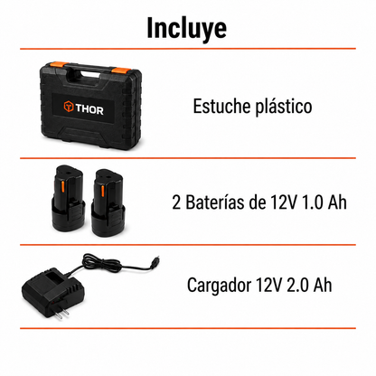 Taladro Atornillador Inalámbrico 3/8" 10MM 12V