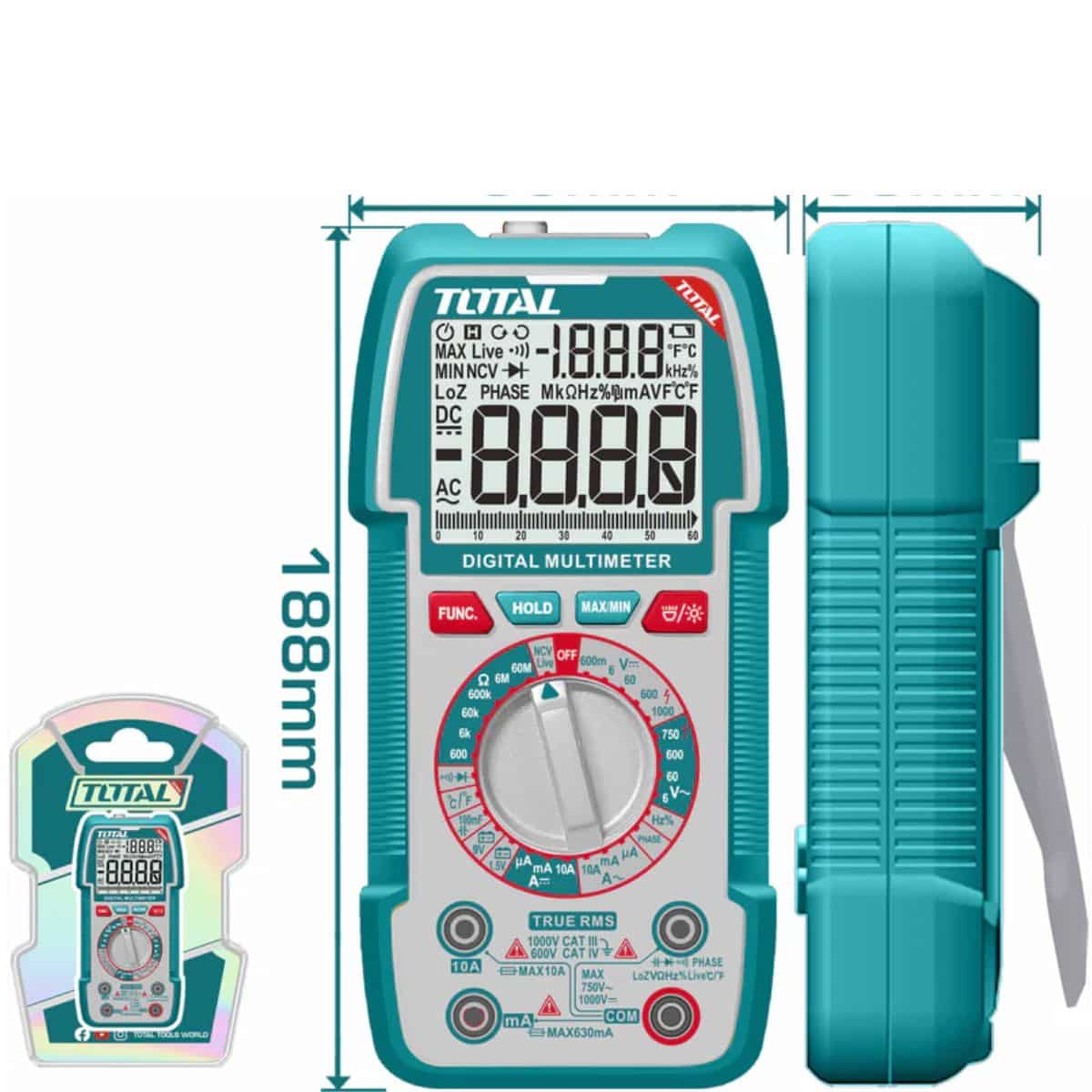 Multimetro Digital TOTAL 600V