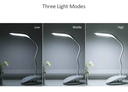 Lámpara Flexible de Pinza Recargable 4W