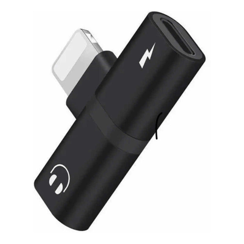 Adaptador Dual Para iPhone, Carga Y Audio Jack 3.5mm 2 En 1