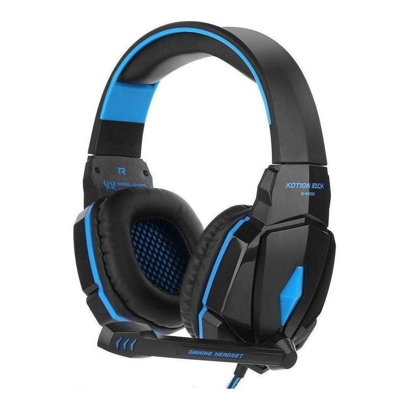 Audífonos Gamer Kotion Each G9000 Negro Y Azul