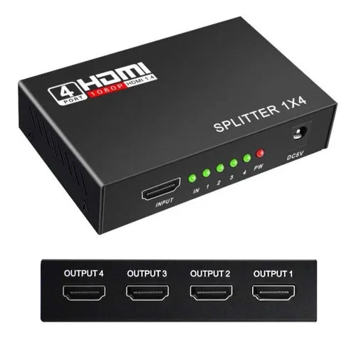 Splitter HDMI 4 puertos