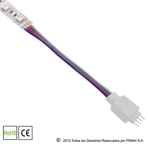 Conector para secuencial con cable RGB